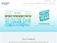 Tablet Screenshot of capitalfloat.com